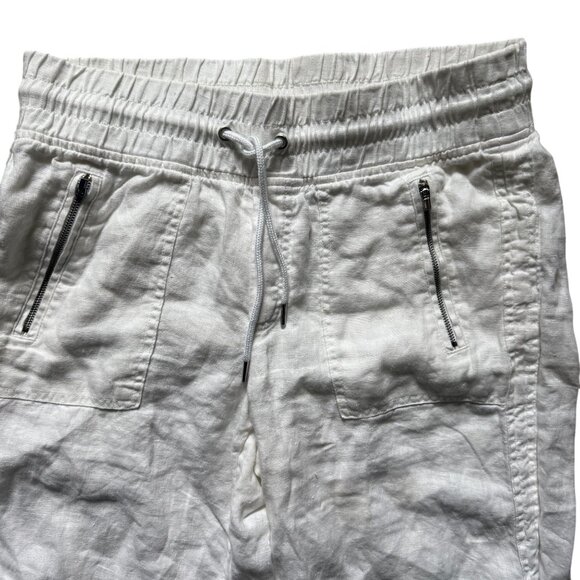 Athleta Straight Leg Pants Women's Size 8/T White Minimalist Stretch Everyday - Picture 3 of 12
